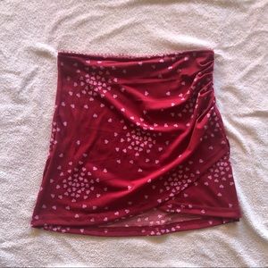 UO Jamie Surplice Knit Mini Skirt